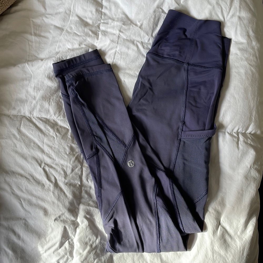 Lululemon leggings with mesh